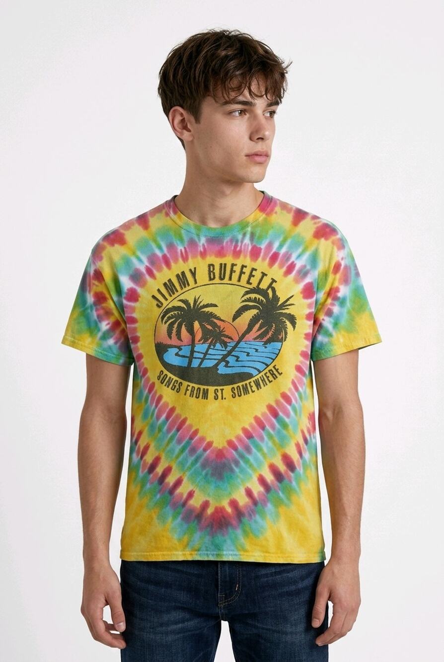 Jimmy Buffett 2013 Songs From St Somewhere Tour Tie Dye T Shirt Gildan